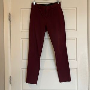 Berry colored size 0 Banana Republic work trousers